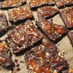 Peanut Brownie Brittle